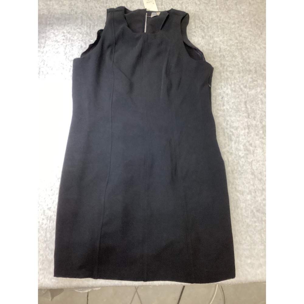 A New Day Womens Black Sleeveless Shift Mini Dress Size 16 NWT K89M09